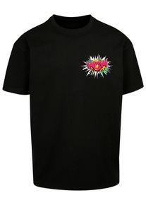 Merchcode Herren T-Shirt "Merchcode Herren WOW Comic Heavy Oversized Tee", schwarz, casual, Gr. L, bedruckt, 100% Baumwolle, Shirts