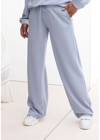Damen Loungehose, Copenhagen Studios, Gr. 36, blau, Sweatware, Obermaterial: 54% Modal, 40% Polyester, 6% Elasthan, unifarben, casual, Hosen, extra