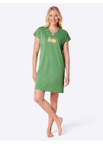 wäschepur WÄSCHEPUR Damen Sleepshirt "Sleepshirts", Gr. 36, rot, 100% Baumwolle, gemustert, Kleider