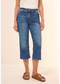 Cecil Damen Comfort-fit-Jeans, blau, casual, Gr. 33, unifarben, Jeans, 78% Baumwolle, 20% Polyester, 2% Elasthan, Jeans, im Loose Fit