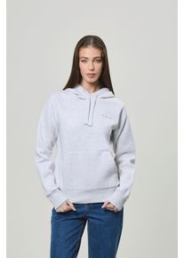 Bench. Damen Kapuzensweatshirt "REION_HOODY", grau, casual, Gr. 40, bedruckt, Sweatware, Obermaterial: 60% Baumwolle, 40% Polyester, Sweatshirts
