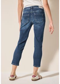 Cecil Damen Comfort-fit-Jeans, blau, casual, Gr. 33, unifarben, Jeans, 82% Baumwolle, 16% Polyester, 2% Elasthan, Jeans, Middle Waist