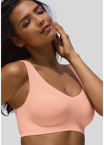 Nuance Damen Bralette-BH, Gr. S, orange, Microtouch, Obermaterial: 82% Polyamid, 18% Elasthan, Basic, BHs, SEAMLESS, ohne Bügel, mit integriertem