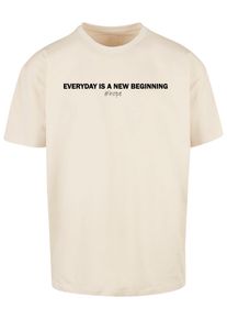 Merchcode Herren T-Shirt "Merchcode Herren Hope Heavy Oversize Tee", beige, casual, Gr. S, bedruckt, 100% Baumwolle, Shirts