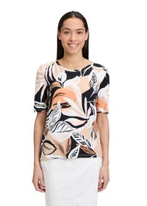 Betty Barclay Damen Kurzarmshirt "Betty Barclay Basic Shirt mit Print", schwarz, casual, Gr. 36, Jersey, Obermaterial: 95% Viskose, 5% Elasthan.,