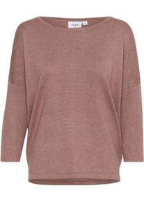 Saint Tropez Damen Rundhalspullover "A2561, MilaSZ R-Neck"antler melange, modisch, Gr. S, meliert, Feinstrick, Obermaterial: 80% Viskose, 20%