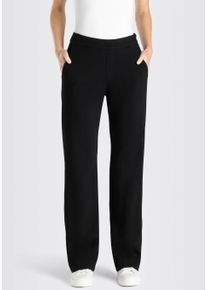 MAC Damen Bootcuthose "CHIARA", schwarz, casual, Gr. 40, Flanell, Obermaterial: 63% Viskose, 33% Polyamid, 4% Elasthan, Hosen, Bootcut-Form in