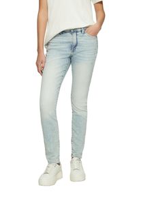 s.Oliver Damen Skinny-fit-Jeans "IZABELL", blau, casual, Gr. 42, Denim/Jeans, Obermaterial: 84% Baumwolle, 14% Polyester, 2% Elasthan, Jeans, in