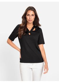 Heine Damen T-Shirt "Shirt", schwarz, Gr. 34, unifarben, 90% Polyamid, 10% Elasthan, Shirts