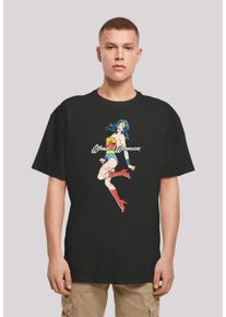 F4NT4STIC Herren T-Shirt "Wonder Woman Jump", schwarz, casual, Gr. 4XL, Obermaterial: 100% Baumwolle, Shirts, Print