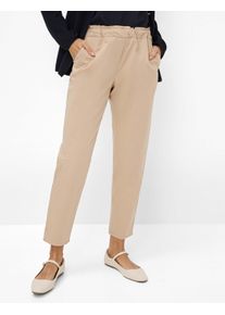 Brax Damen 3/4-Hose "Style MONA S", beige, Gr. 18, 78% Baumwolle, 19% Lyocell, 3% Elasthan, Hosen