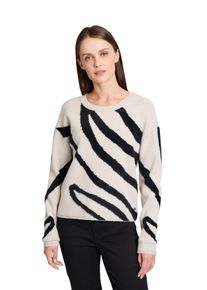 BETTY & CO BETTY & CO Damen Strickpullover "Betty & Co Strickpullover mit Jacquard", beige, casual, Gr. 36, Strick, Obermaterial: 100% Polyamid., Pullover,