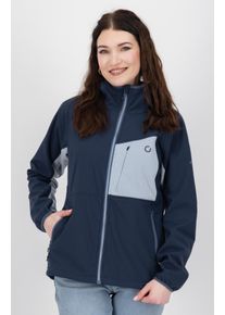 LPO Damen Softshelljacke "PIARA WMN", blau, Gr. 48, 92% Polyester, 8% Elasthan, Jacken