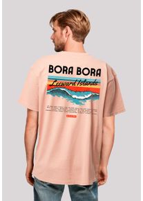 F4NT4STIC Herren T-Shirt "Bora Bora Leewards Island", gelb, casual, Gr. L, Obermaterial: 100% Baumwolle, Shirts, Premium Qualität