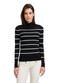 Betty Barclay Damen Strickpullover "Betty Barclay Rollkragenpullover langarm", schwarz-weiß, Basic, Gr. 38, Strick, Obermaterial: 72% Viskose, 28%