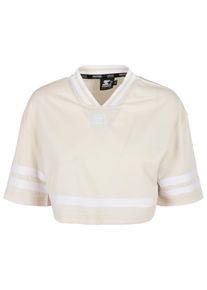 Herren Kurzarmshirt "Starter Black Label Damen Ladies Starter Cropped Mesh Jersey", weiß, casual, Gr. XS, STARTER Black Label, unifarben, 100%
