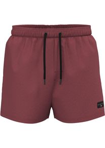 Bugatti Herren Badeshorts "TONI", rot, sportlich, Gr. XXXL, unifarben, Polyamid, Badehosen, linkes Bein Label mit Logoprint