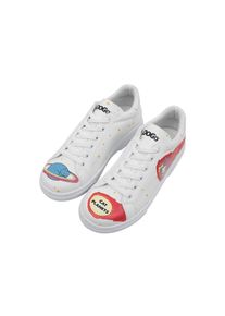 DOGO Damen Sneaker "Ace Sneakers Cat Planets Damen Sneaker / Female", Gr. 37, weiß, Lederimitat, casual, Schuhe, Vegan