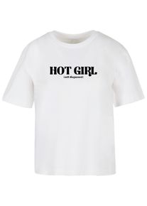 MISS TEE Herren T-Shirt "Miss Tee Hot Girl Diagnosis Tee", weiß, casual, Gr. S, bedruckt, 100% Baumwolle, Shirts