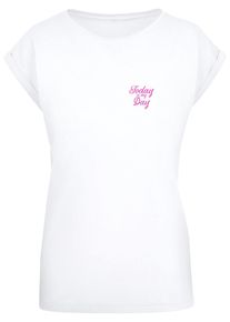 Merchcode Herren T-Shirt "Merchcode Damen Ladies WD - 8 March Extended Shoulder Tee", weiß, casual, Gr. S, bedruckt, 100% Baumwolle, Shirts