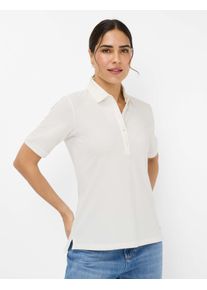 Brax Damen Poloshirt "Style CLEO", weiß, Gr. 48, 97% Baumwolle, 3% Elasthan, Shirts