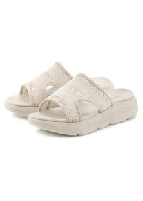 Vivance Damen Pantolette, Gr. 36, beige, Obermaterial: 100% Textilmaterial. Futter: 100% Textilmaterial. Decksohle: 100% Synthetik. Laufsohle: 100%