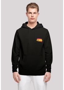 F4NT4STIC Herren Kapuzenpullover "Spain Spanien Flagge", schwarz, casual, Gr. S, Obermaterial: 50% Baumwolle, 50% Polyester, Pullover, Print