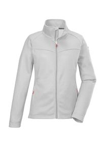 Killtec Damen Fleecejacke "KOS 90 WMN FLC JCKT", silber, sportlich, Gr. 38, Oberstoff: 100% Polyester, Jacken, Elegante Strickfleecejacke mit
