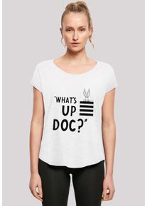 F4NT4STIC Damen T-Shirt "Looney Tunes Bugs Bunny What's Up Doc Stripes", weiß, casual, Gr. XXL, Obermaterial: 100% Baumwolle, Shirts, Print