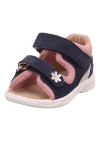 Superfit Kinder Sandale "POLLY WMS: mittel", Gr. 21, bunt, Nubukleder, sportlich, Schuhe, Lauflernschuh, gepolst. Fersenbereich, Größenschablone zum