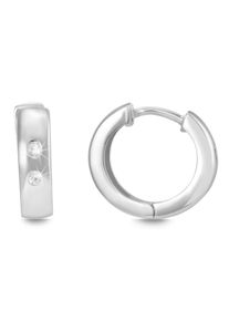 Adelia´s ADELIA ́S Damen Paar Creolen, Damen, Silber 925 (Sterlingsilber), silber, Silber 925 (Sterlingsilber), Ohrringe