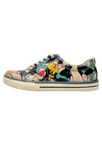 DOGO Damen Sneaker "Sneaker Catch Me If You Can Tweety Damen Sneaker / Female", Gr. 39, bunt, Lederimitat, Schuhe, Vegan