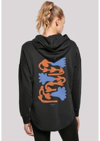 F4NT4STIC Damen Kapuzenpullover "Blumen Muster", schwarz, casual, Gr. S, Obermaterial: 100% Baumwolle, Pullover, Print