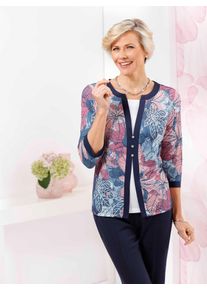 CLASSIC Damen 2-in-1-Shirt "Shirt", bunt, Gr. 38, gemustert, mehrfarbig, geblümt, 95% Polyester, 5% Elasthan, Shirts