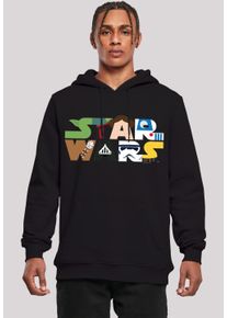 F4NT4STIC Herren Kapuzenpullover "Star Wars Character Logo", schwarz, casual, Gr. 5XL, Obermaterial: 65% Baumwolle, 35% Polyester, Pullover, Print