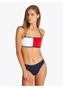 Damen Bikini-Hose "BRAZILIAN", blau, casual, Gr. S, Tommy Hilfiger Swimwear, Colorblocking, Polyamid, Badehosen, im modernen Colorblock-Design