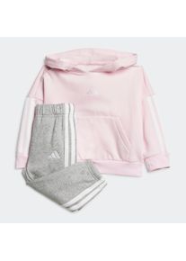Kinder Trainingsanzug "I 3S FL HD JOG", pink, sportlich, Gr. 104, adidas Sportswear, Obermaterial: 70% Baumwolle, 30% Polyester, Sportanzüge