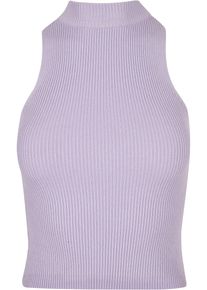 Urban Classics Herren Muskelshirt "Urban Classics Damen Ladies Short Rib Knit Turtleneck Top", lila, casual, Gr. 4XL, unifarben, 35% Polyacryl, 35%
