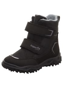 Superfit Kinder Winterstiefel "HUSKY WMS: Mittel", Gr. 33, schwarz, Textil, sportlich, Schuhe, Snowboots mit wärmendem Textilfutter, Größenschablone