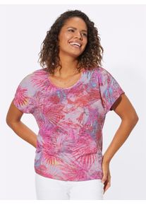 Classic Basics Damen Rundhalsshirt "Shirt", bunt, Gr. 40, gemustert, mehrfarbig, 50% Baumwolle, 50% Polyester, Shirts