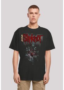 F4NT4STIC Herren T-Shirt "Slipknot Metal Band", schwarz, casual, Gr. 5XL, Obermaterial: 100% Baumwolle, Shirts, Print