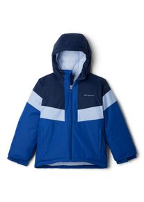 Columbia Kinder Winterjacke "Lightning Lift III Jacket", blau, sportlich, Gr. XXS, unifarben mit Farbeinsatz, Softshell, Obermaterial: 100% Nylon.