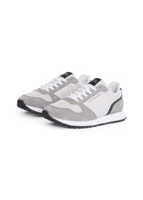 Tommy Hilfiger Herren Sneaker "NEW RUNNER EVA MIX", Gr. 41, grau, Veloursleder, Textil, sportlich, Schuhe, Freizeitschuh, Halbschuh, Schnürschuh mit