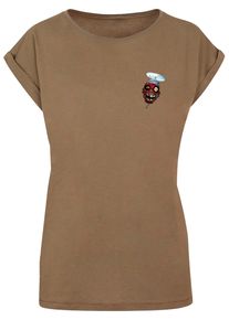 ABSOLUTE CULT Herren T-Shirt "ABSOLUTE CULT Damen Ladies Deadpool - Zombie Head T-Shirt", grün, casual, Gr. L, bedruckt, 100% Baumwolle, Shirts