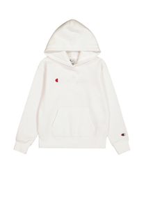 Champion Kinder Kapuzensweatshirt, weiß, sportlich, Gr. M, Obermaterial: 73% Baumwolle, 27% Polyester, Sweatshirts, für Kinder
