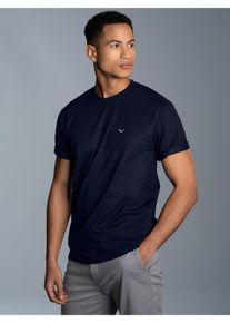 TRIGEMA Herren T-Shirt "TRIGEMA Classic Tee", blau, Basic, Gr. S, 100% Baumwolle, Shirts