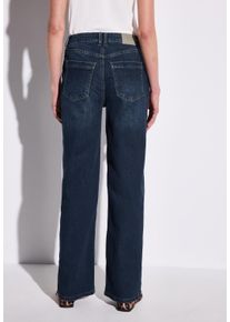 Street One Damen Comfort-fit-Jeans, blau, casual, Gr. 32, unifarben, Jeans, 72% Baumwolle, 27% Polyester, 1% Elasthan, Jeans, High Waist