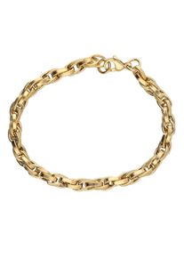 Firetti Damen Armband "Schmuck Geschenk Armschmuck Armkette Doppelankerkette", 20, Edelstahl, gold, Edelstahl, Armbänder