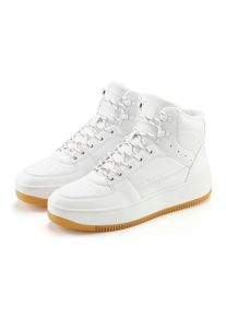 ELBSAND Damen Sneaker, Gr. 38, weiß, Obermaterial: 100% Lederimitat. Futter: 100% Textilmaterial. Decksohle: 100% Textilmaterial. Laufsohle: 100%