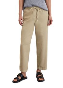 Marc O'Polo MARC O'POLO Damen Chinohose "aus Organic-Cotton-Leinen-Mix", beige, casual, Gr. 46, unifarben, Obermaterial: 88% Baumwolle, 12% Leinen, Hosen